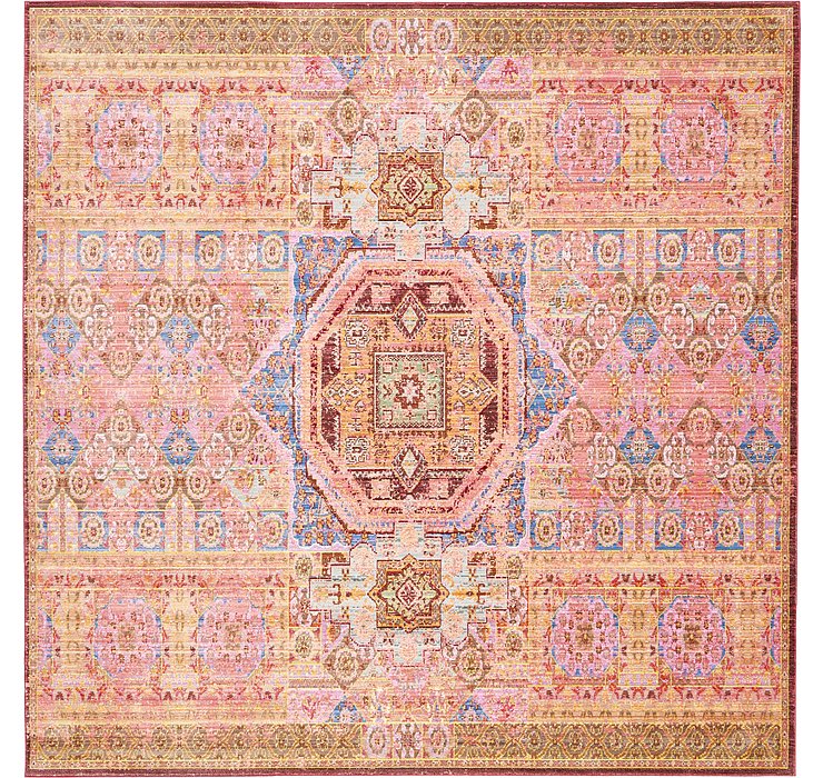 8' x 8' Aqua Square Rug