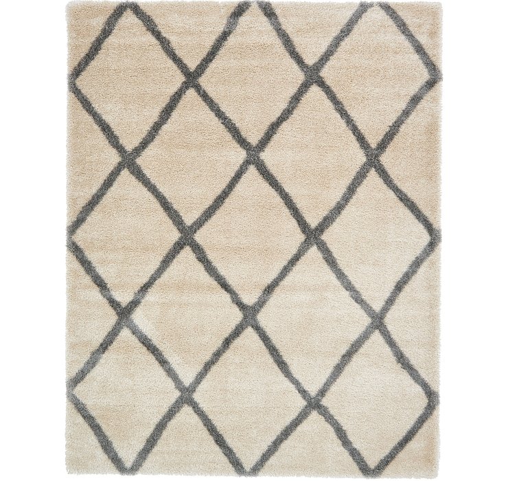 10' x 13' Luxe Trellis Shag Rug