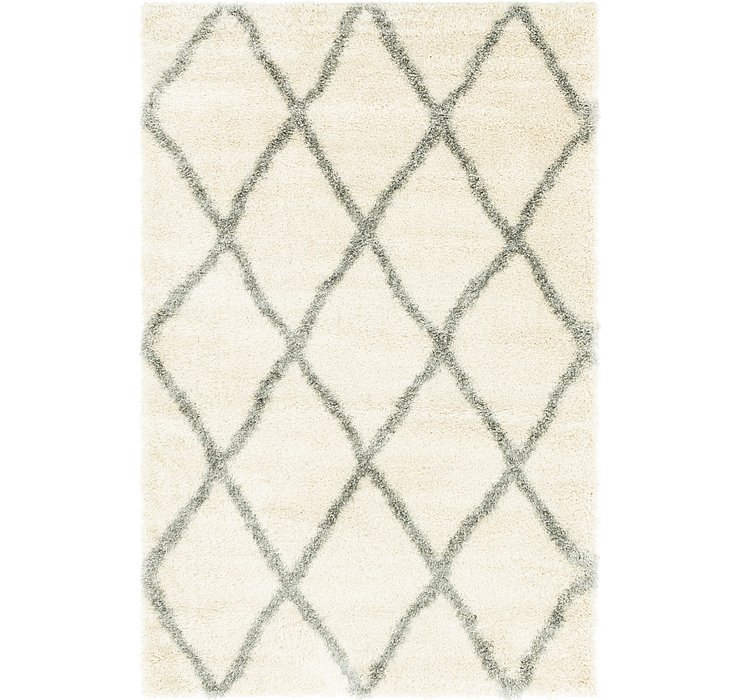 5' x 8' Luxe Trellis Shag Rug