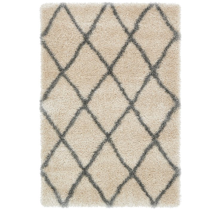 4' x 6' Luxe Trellis Shag Rug