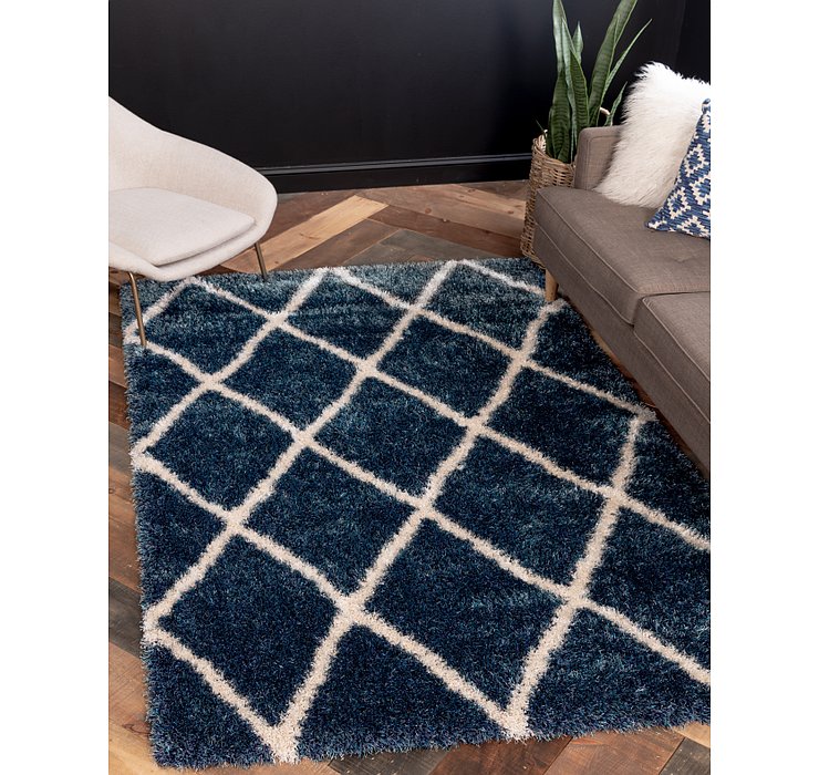 4' x 6' Luxe Trellis Shag Rug