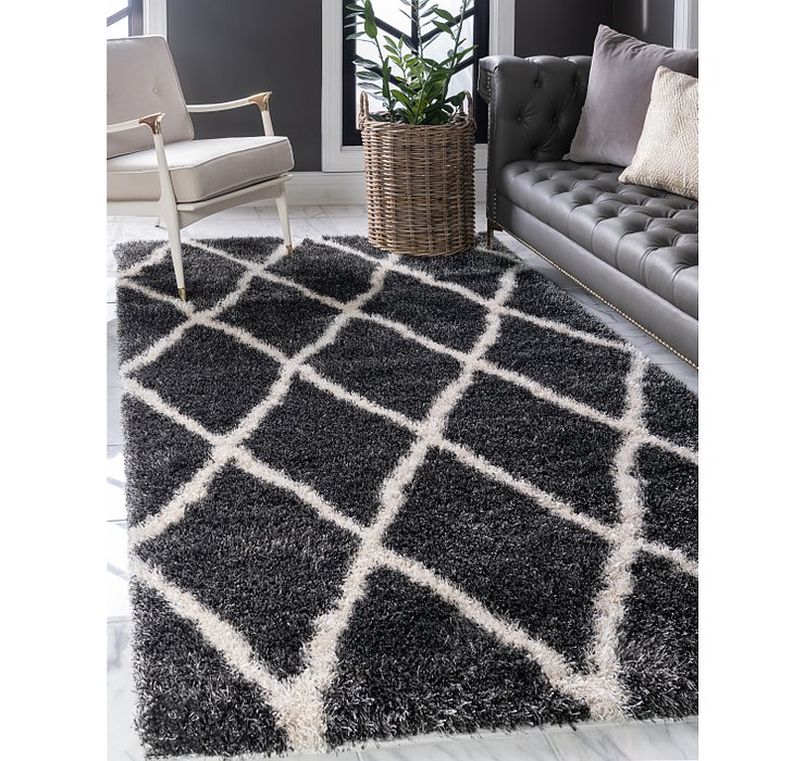 4' x 6' Luxe Trellis Shag Rug