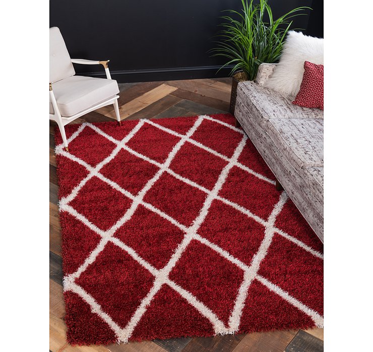 4' x 6' Luxe Trellis Shag Rug
