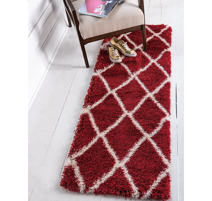 2' x 6' Luxe Trellis Shag Runne...