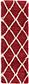 2' x 6' Luxe Trellis Shag Runner Rug thumbnail