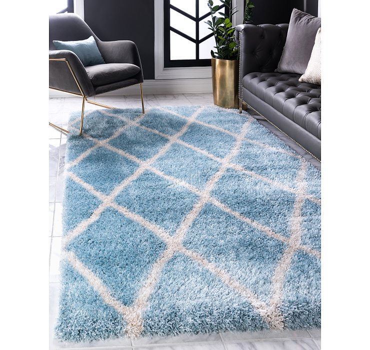 10' x 13' Luxe Trellis Shag Rug