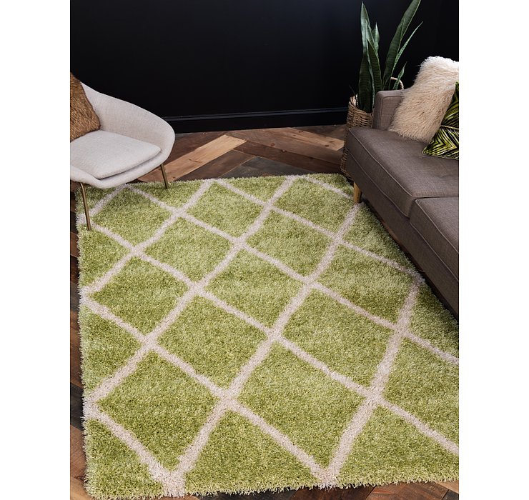 4' x 6' Luxe Trellis Shag Rug