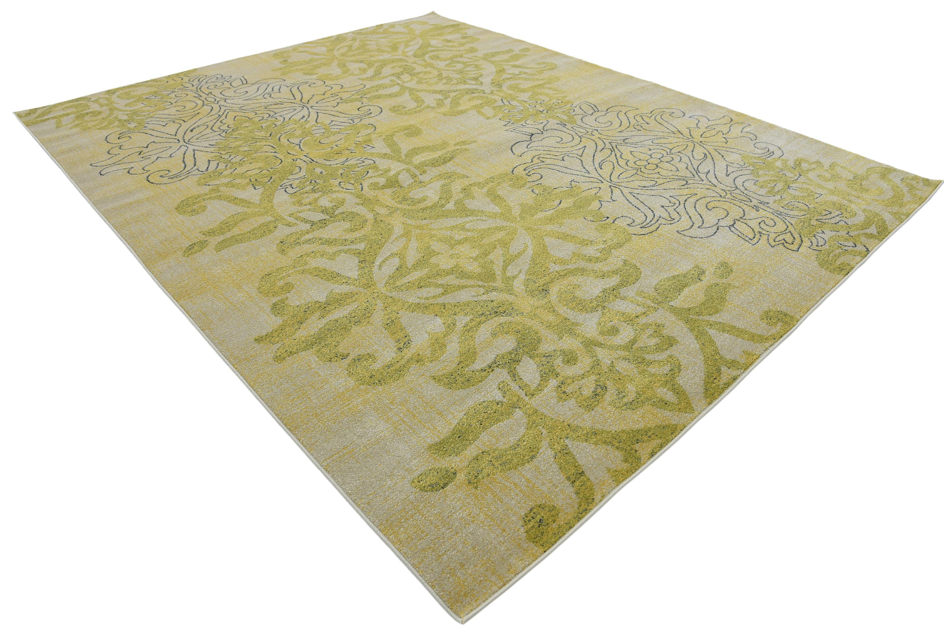 Cream 8' x 10' Damask Rug eSaleRugs
