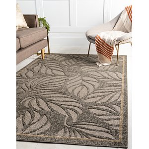Unique Loom 5' x 8' Outdoor Botanical Rug