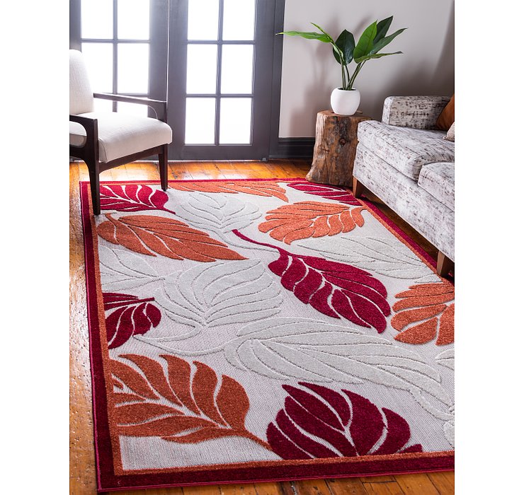 4' x 6' Outdoor Botanical Rug