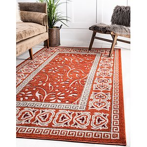 Unique Loom 5' x 8' Outdoor Botanical Rug