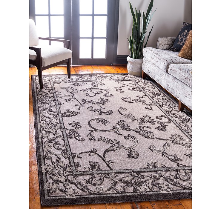 9' x 12' Outdoor Botanical Rug