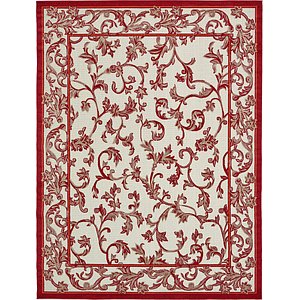 Unique Loom 9' x 12' Outdoor Botanical Rug