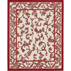 Unique Loom 8' x 10' Outdoor Botanical Rug