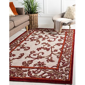 Unique Loom 8' x 10' Outdoor Botanical Rug