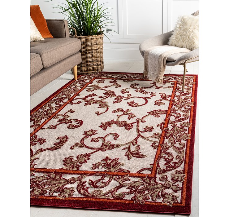 5' x 8' Outdoor Botanical Rug