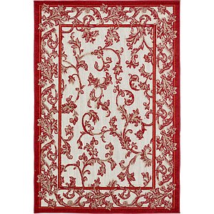 Unique Loom 4' x 6' Outdoor Botanical Rug