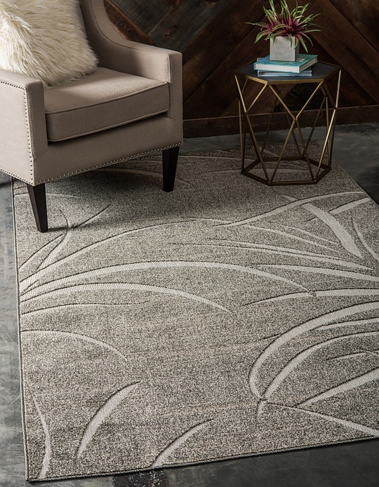 Brown 122cm x 183cm Outdoor Botanical Rug Area Rugs iRugs NZ