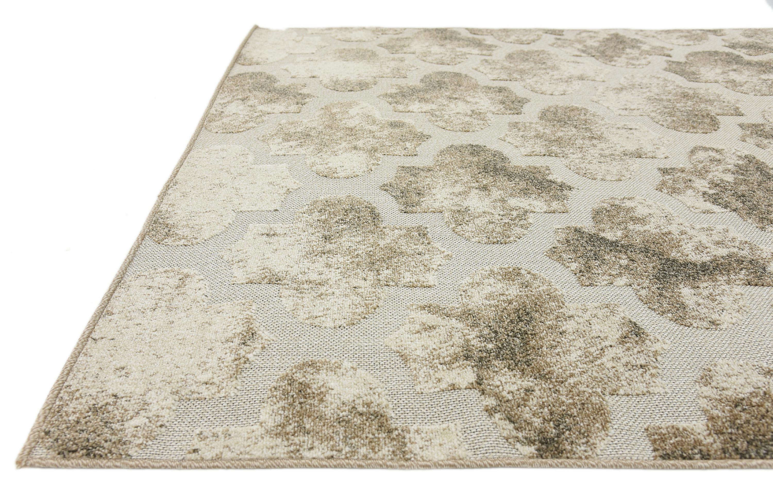 Cream 5' x 8' Outdoor Trellis Rug eSaleRugs