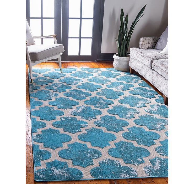9' x 12' Outdoor Lattice Rug