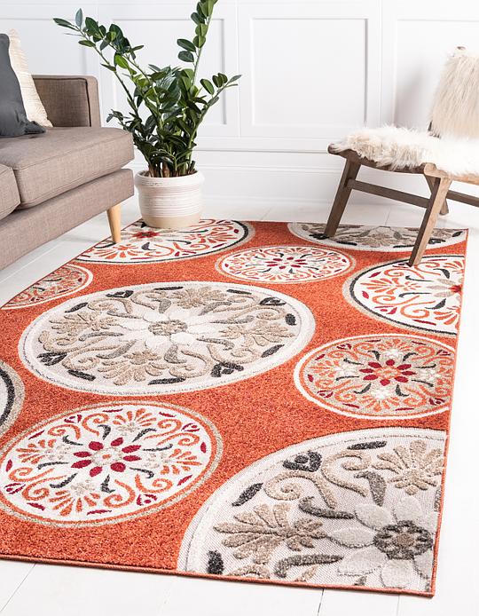 Terracotta 9 X 12 Transitional Indoor Outdoor Rug Area Rugs
