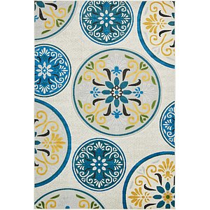 Unique Loom 6' x 9' Outdoor Modern Rug