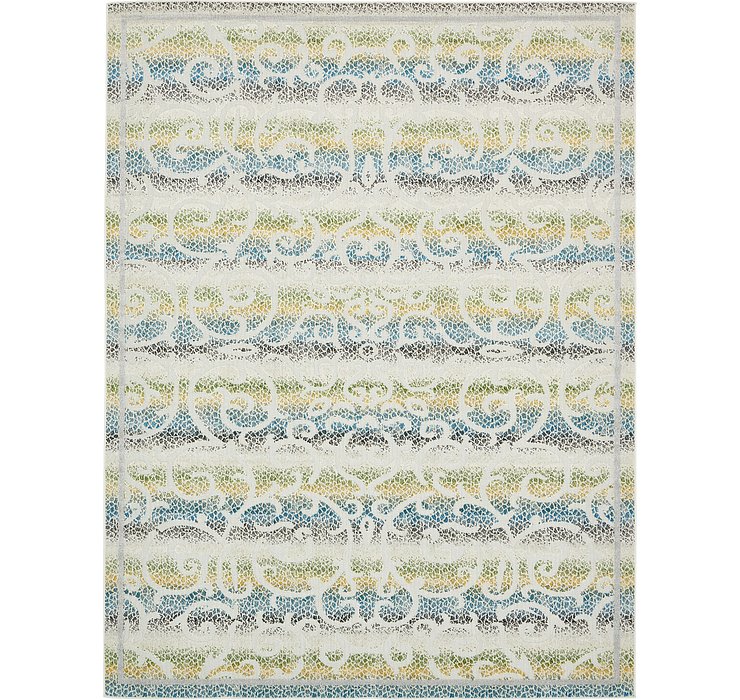 9' x 12' Outdoor Botanical Rug