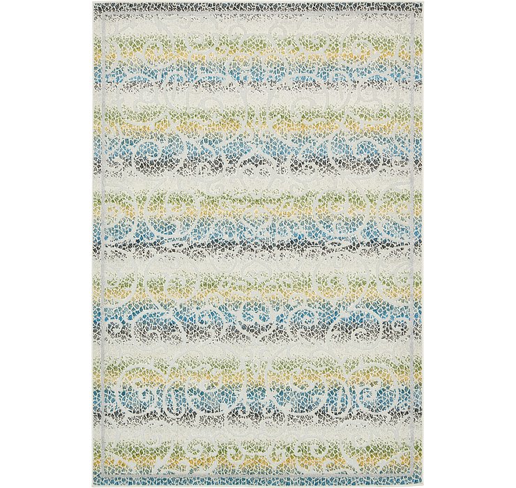 6' x 9' Outdoor Botanical Rug