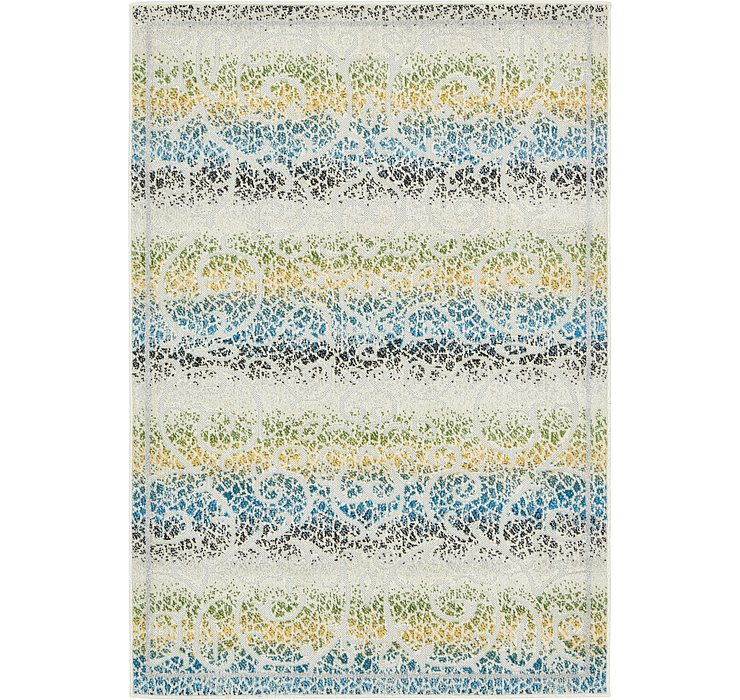 4' x 6' Outdoor Botanical Rug
