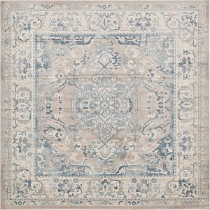Unique Loom 8' x 8' Paris Square Rug
