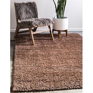 Unique Loom 5' x 8' Studio Solid Shag Rug