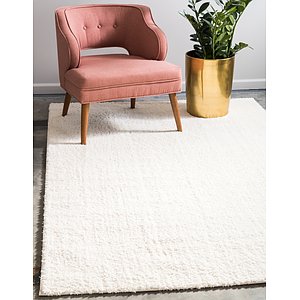 Unique Loom 4' x 6' Studio Solid Shag Rug
