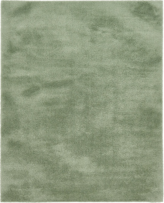 Sage Green 8' x 10' Solid Shag Rug Area Rugs iRugs UK