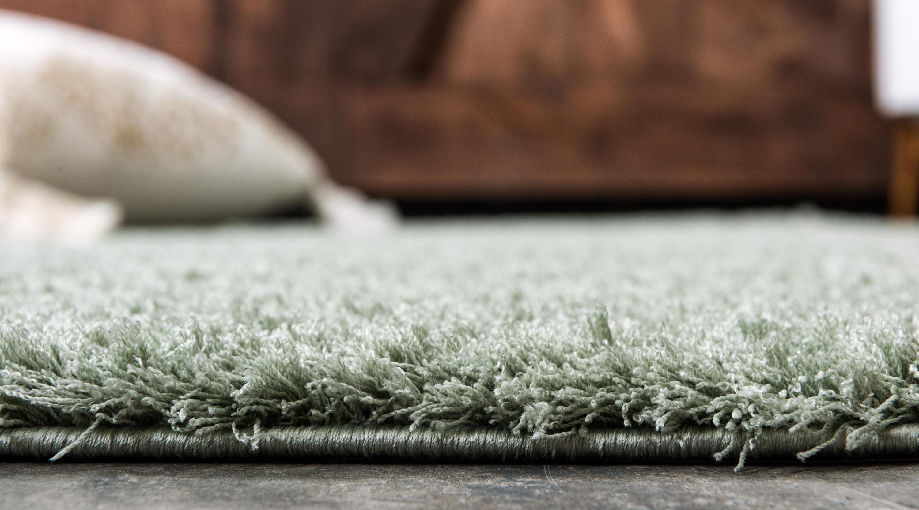 Sage Green 9' x 12' Studio Solid Shag Rug eSaleRugs