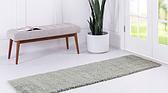 2' 7 x 10' Studio Solid Shag Runner Rug thumbnail image 2