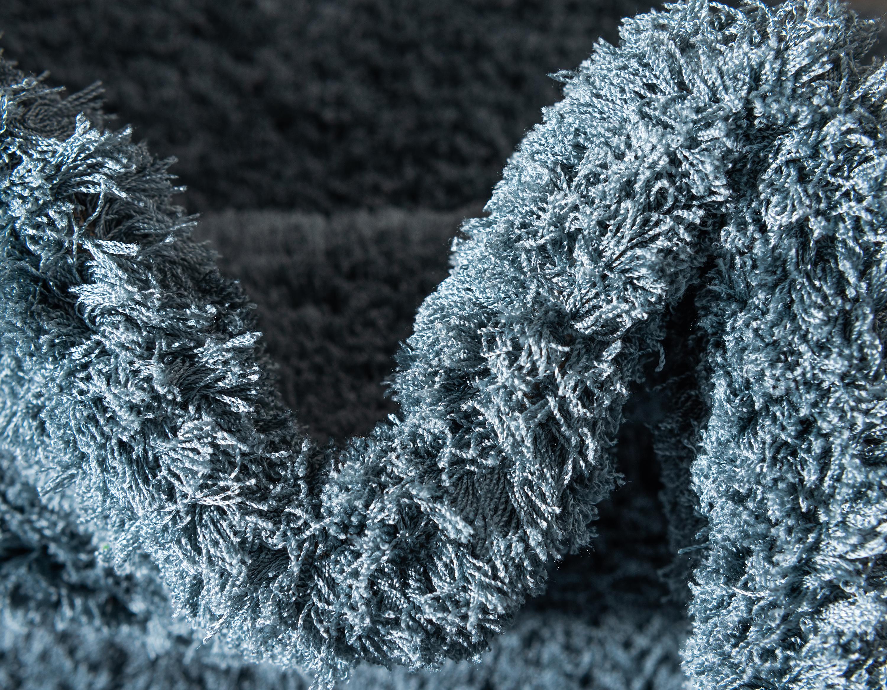 Slate Blue 9' x 12' Studio Solid Shag Rug eSaleRugs