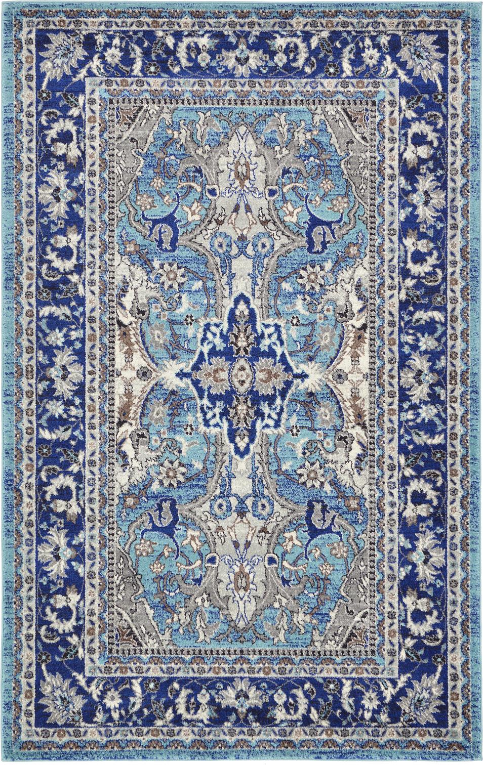 Blue 5' x 8' Heritage Rug iRugs UK