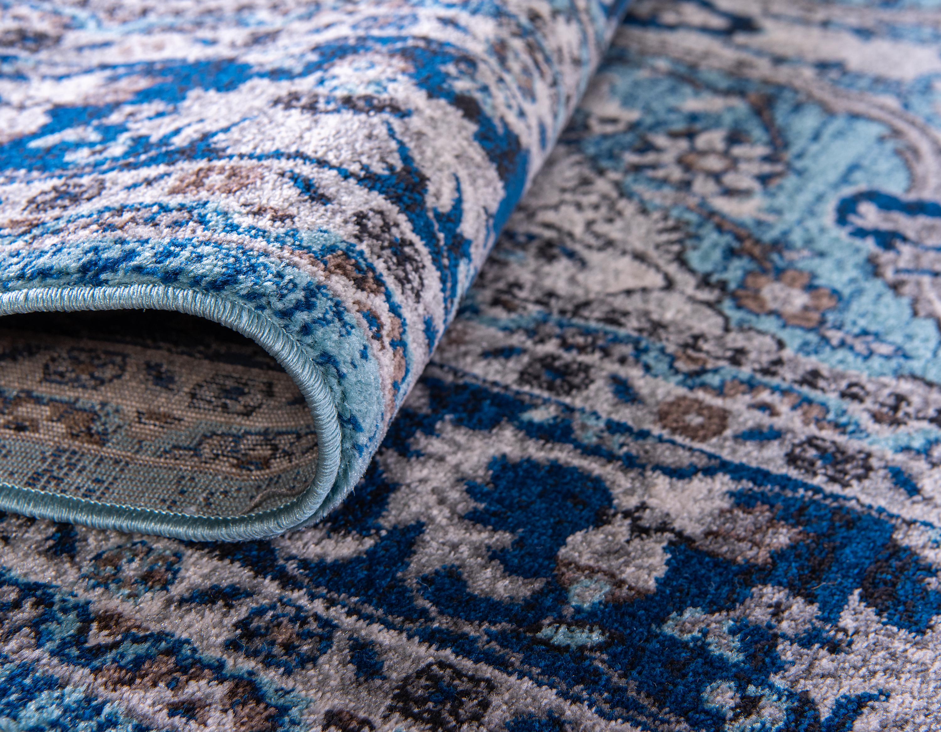 Blue 2' 2 x 6' Heritage Runner Rug eSaleRugs