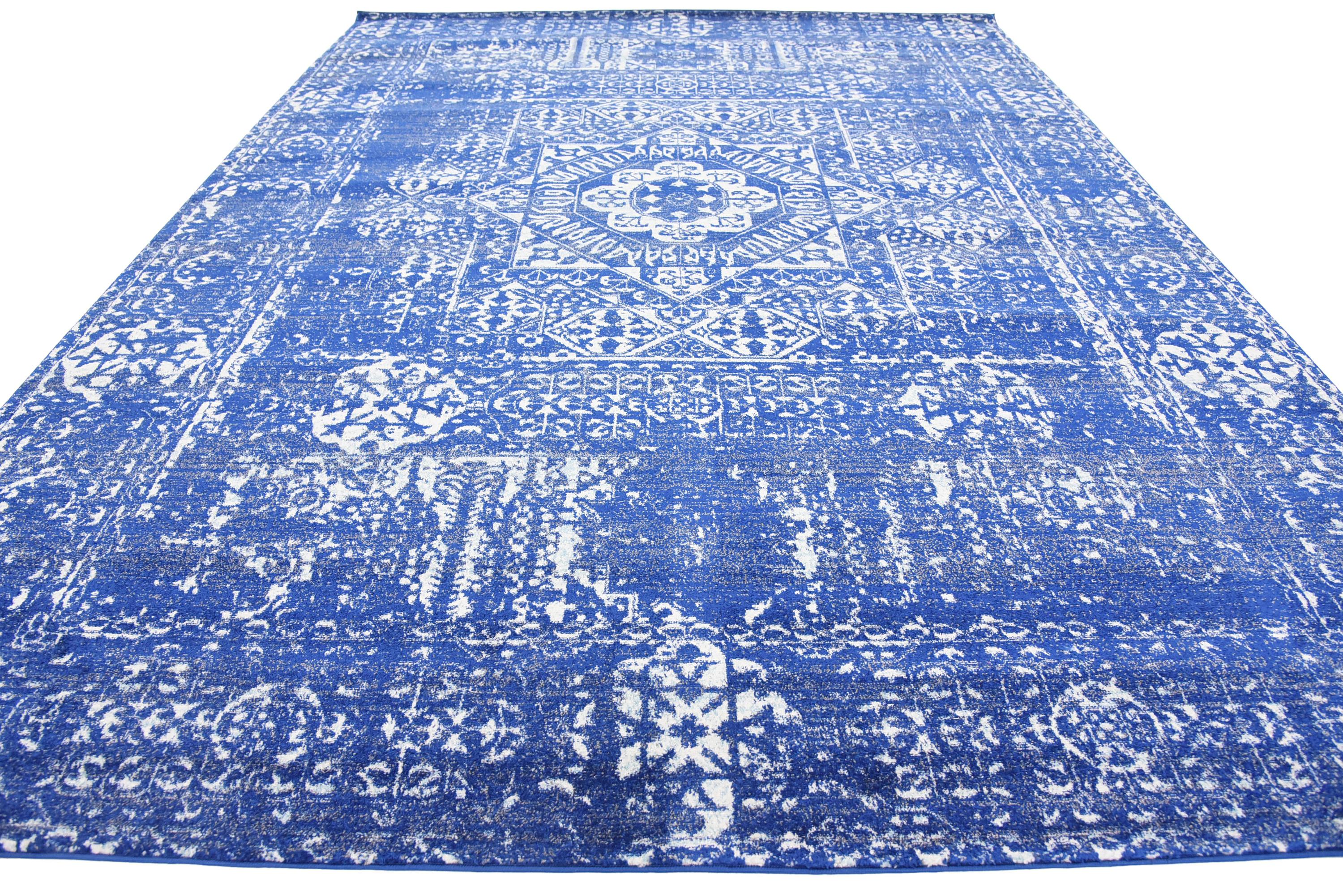 Royal Blue 9' x 12' Heritage Rug eSaleRugs