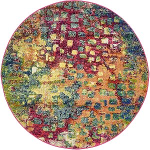 Unique Loom 4' x 4' Jardin Round Rug