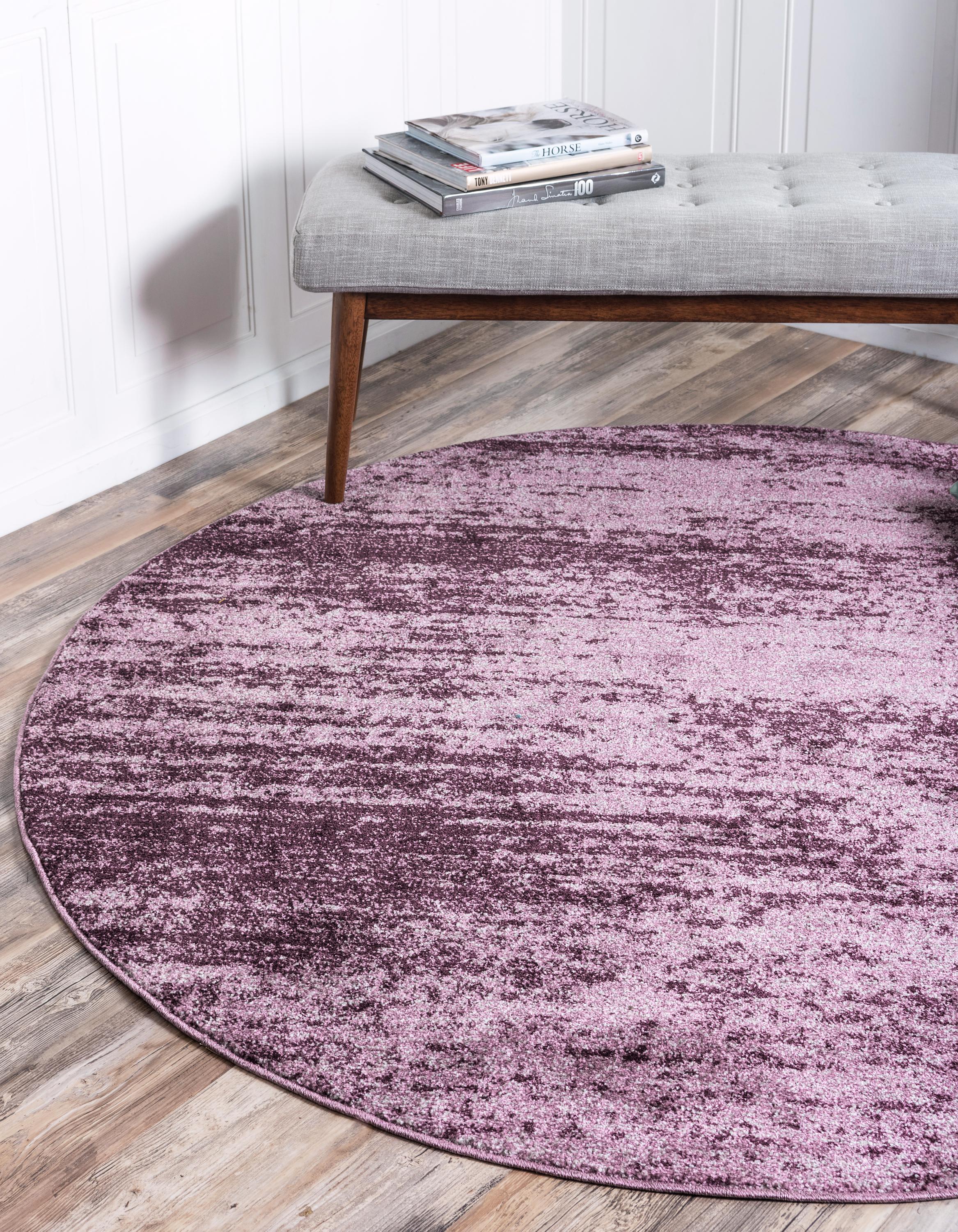 Violet 8' x 8' Loft Round Rug eSaleRugs