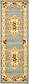 65cm x 183cm Classic Aubusson Runner Rug thumbnail image 10