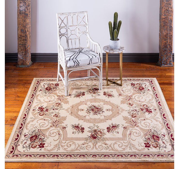 6' x 6' Classic Aubusson Square...