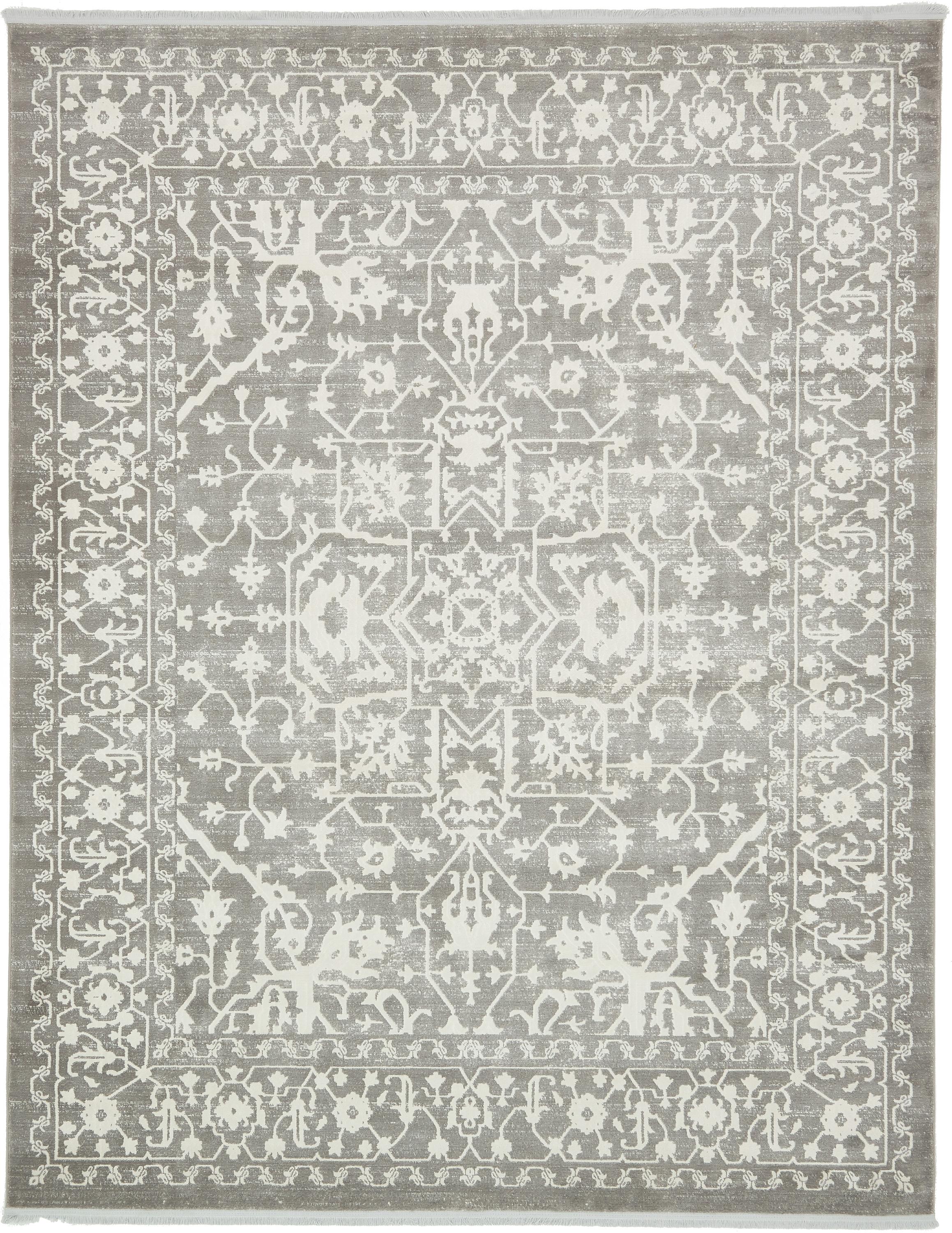 Light Gray 8' x 10' New Vintage Rug eSaleRugs