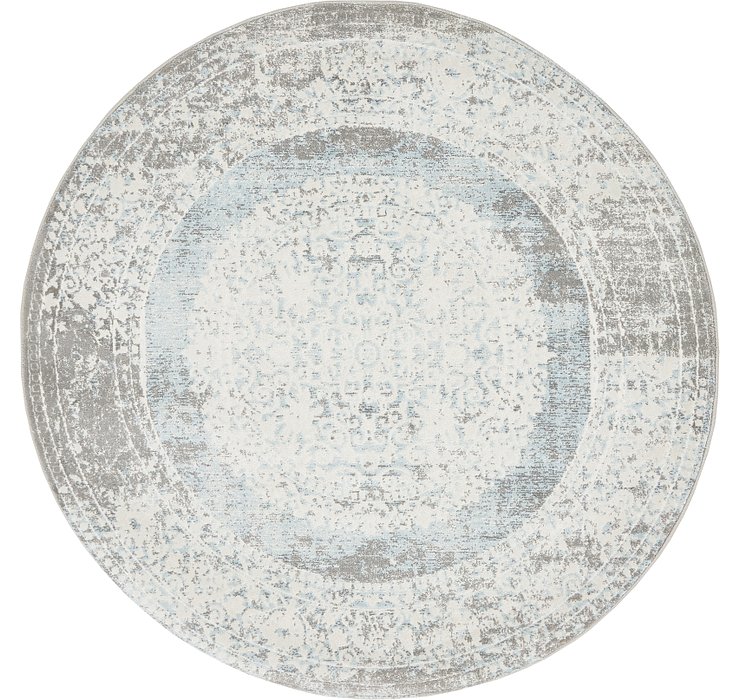 4' x 4' New Vintage Round Rug
