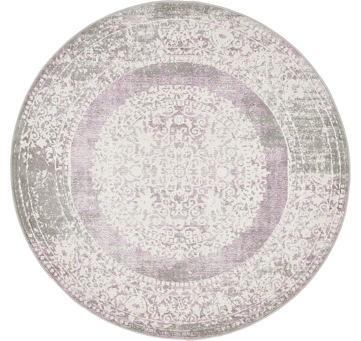 4' x 4' New Vintage Round Rug