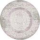 4' x 4' New Vintage Round Rug thumbnail