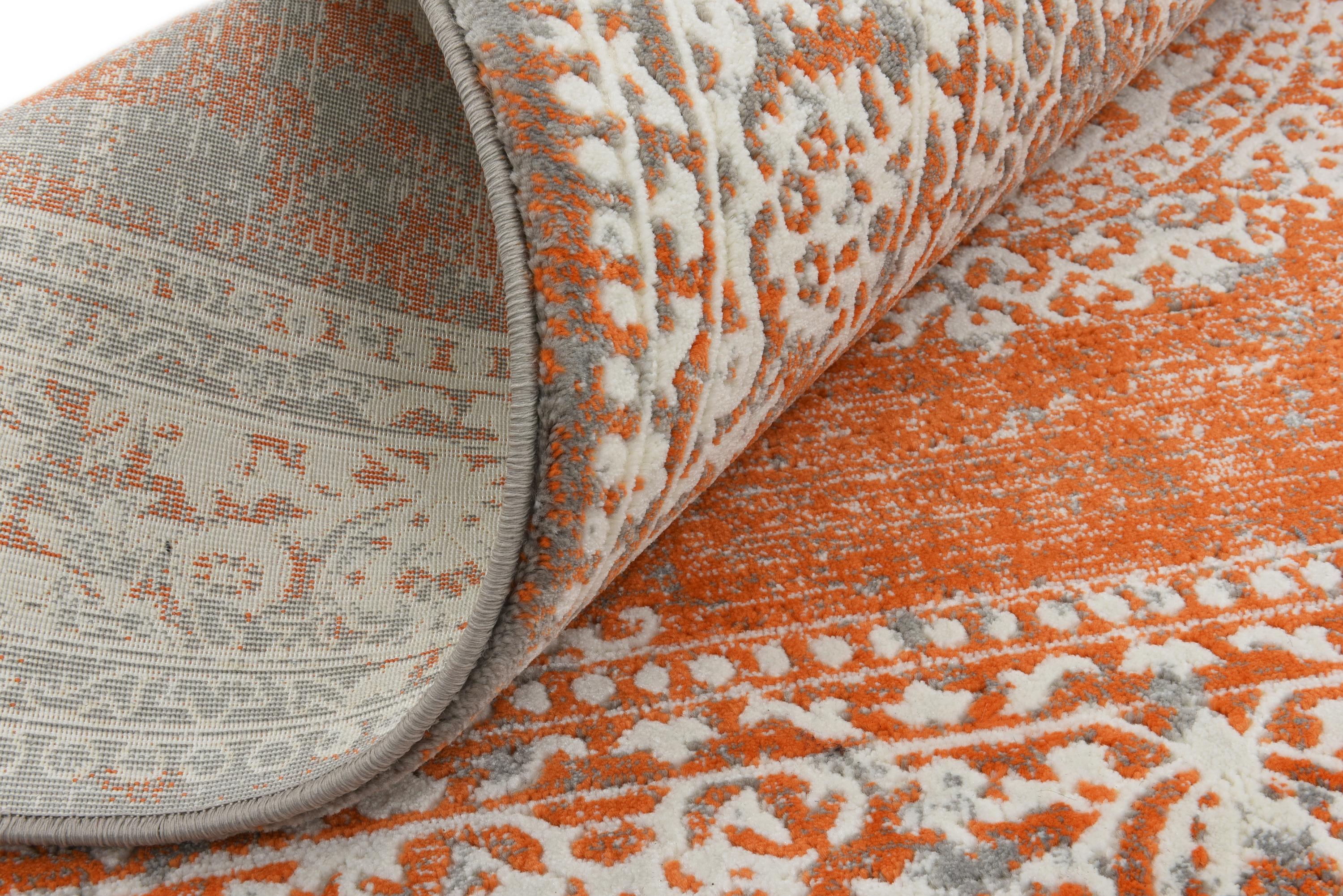 Terracotta 4' x 4' New Vintage Square Rug eSaleRugs