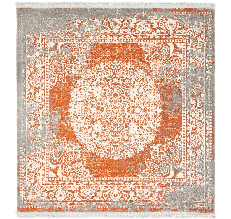 4' x 4' New Vintage Square Rug