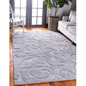 Unique Loom 9' x 12' Floral Shag Rug